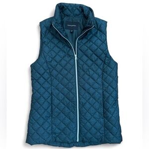 Banana Republic Quilted Blue Down Vest